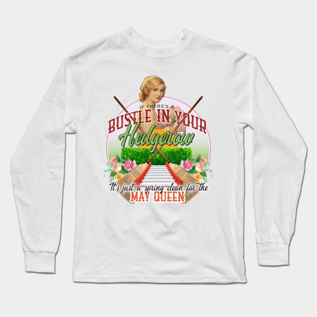 Bustle In Your Hedgerow Long Sleeve T-Shirt by MindsparkCreative